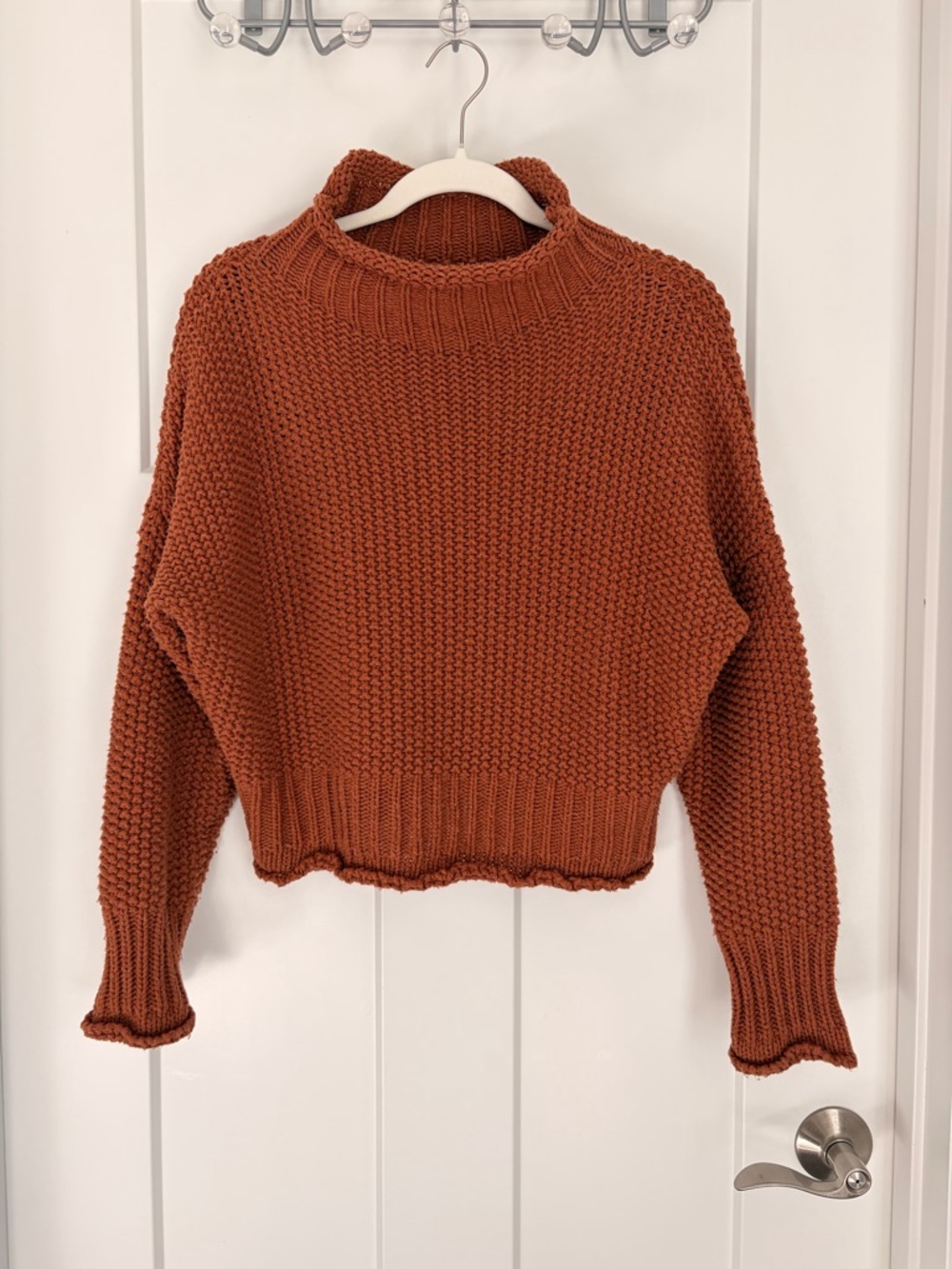 She + Sky Rust Sweater